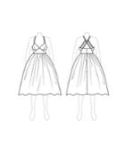 Customize: Switch To Petti Length - Fame And Partners Cross-back Petti-length Dress