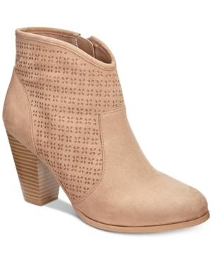 American Rag Aria Perforated Booties, Created For Macy's Women's Shoes