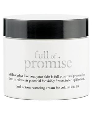Philosophy Full Of Promise Dual-action Restoring Cream, 2 Oz