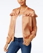 Maison Jules Ruffled Bomber Jacket, Only At Macy's