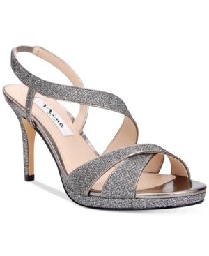 Nina Brilyn Asymmetrical Evening Sandals Women's Shoes