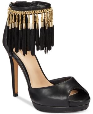 Thalia Sodi Lendra Peep-toe Ankle-strap Pumps, Only At Macy's Women's Shoes
