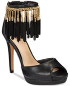 Thalia Sodi Lendra Peep-toe Ankle-strap Pumps, Only At Macy's Women's Shoes