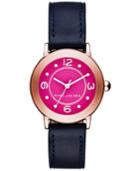 Marc By Marc Jacobs Women's Riley Navy Leather Strap Watch 36mm Mj1558