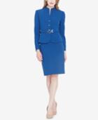 Tahari Asl Funnel-neck Skirt Suit