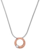 Skagen Elin Two-tone Circle Pendant Necklace