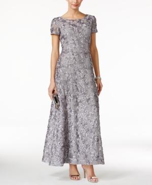 Alex Evenings Rosette A-line Gown