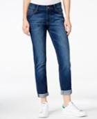 M1858 Jane Boyfriend Dark Blue Wash Jeans, Only At Macy's