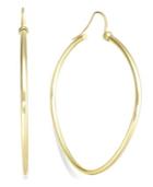 Sis By Simone I Smith Precious Fruit Oval Hoop Earrings In 18k Gold Over Sterling Silver