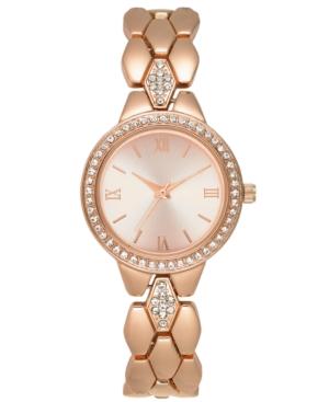 Charter Club Women's Rose Gold-tone Crystal-accent Bracelet Watch 31mm, Created For Macy's