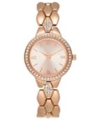 Charter Club Women's Rose Gold-tone Crystal-accent Bracelet Watch 31mm, Created For Macy's