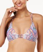 Nanette By Nanette Lepore Festival Cross-back Triangle Bikini Top, Created For Macy's Women's Swimsuit