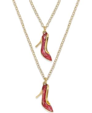 Kate Spade New York 12k Gold-plated Glittery Heels Layer Pendant Necklace