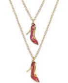 Kate Spade New York 12k Gold-plated Glittery Heels Layer Pendant Necklace