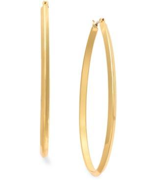 Charter Club Gold-tone Pear Hoop Earrings