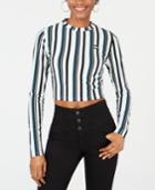 Juicy Couture Striped Cropped Top