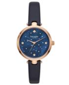 Kate Spade New York Women's Holland Navy Leather Strap 34mm