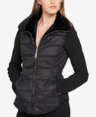 Tommy Hilfiger Reversible Faux-fur Puffer Vest, Created For Macy's