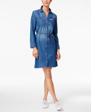 Calvin Klein Jeans Cotton Denim Shirt Dress