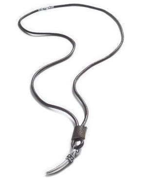 Rogue Accessories Men's Keizer Metal Horn Necklace