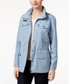 Style & Co Petite Chambray Utility Jacket, Only At Macy's