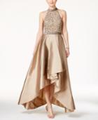 Adrianna Papell Beaded High-low Gown