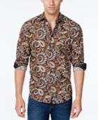 Tasso Elba Men's Paisley-print Long-sleeve Shirt, Classic Fit