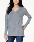 Maison Jules V-neck Tunic Sweater, Created For Macy's