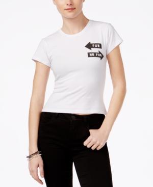 Hybrid Juniors' Fun Graphic Skimmer T-shirt