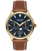 Movado Women's Swiss Heritage Celestograf Cognac Leather Strap Watch 36mm 3650010