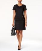 Tahari Asl Zip-pocket Sheath Dress