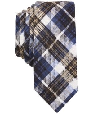 Penguin Men's Reeves Plaid Skinny Tie
