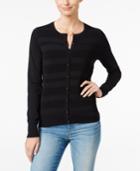 Charter Club Petite Striped Cardigan, Only At Macy's