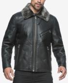 Marc New York Men's Lenox Faux-leather Bomber With Faux-shearling Lining
