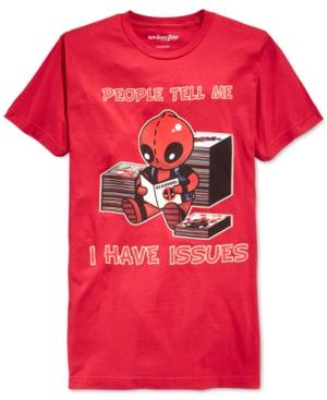 Mighty Fine Men's Deadpool People Tell Me I Have Issues Short-sleeve T-shirt