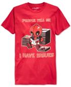 Mighty Fine Men's Deadpool People Tell Me I Have Issues Short-sleeve T-shirt