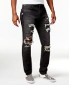 Jaywalker Men's Side-zip Distressed Jeans