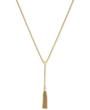 Vince Camuto Gold-tone Tassel Y-necklace