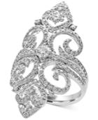 Pave Classica By Effy Diamond Filigree Ring (1-1/4 Ct. T.w.) In 14k White Gold