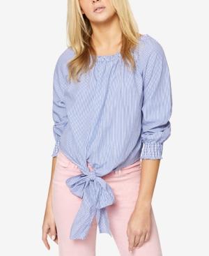 Sanctuary Claire Cotton Tie-front Top