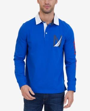 Nautica Men's Slim-fit Heritage Long-sleeve Polo