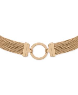 Anne Klein Gold-tone Mesh Choker Necklace