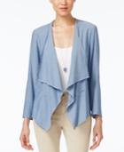 Karen Kane Tab-sleeve Draped Jacket