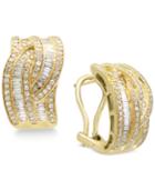 D'oro By Effy Diamond Hoop Earrings (1-3/8 Ct. T.w.) In 14k Gold