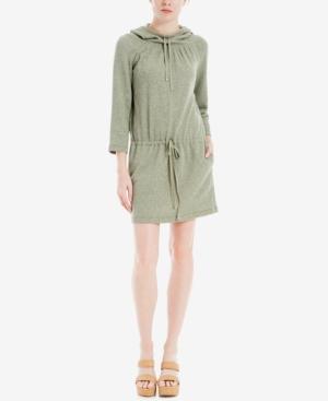 Max Studio London Heathered Hoodie Dress