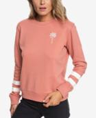 Roxy Juniors' Embroidered Fleece Sweatshirt