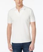 Vince Camuto Men's Waffle-knit Quarter-zip Polo