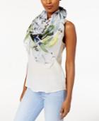 Vince Camuto Mandala Flower Silk Square Scarf
