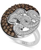 Le Vian Chocolatier Diamond Swirl Ring (1 Ct. T.w.) In 14k White Gold