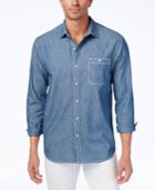 Tommy Bahama Men's Kraken Me Up Embroidered Chambray Shirt